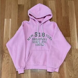 Edikted Pink NYC Hoodie